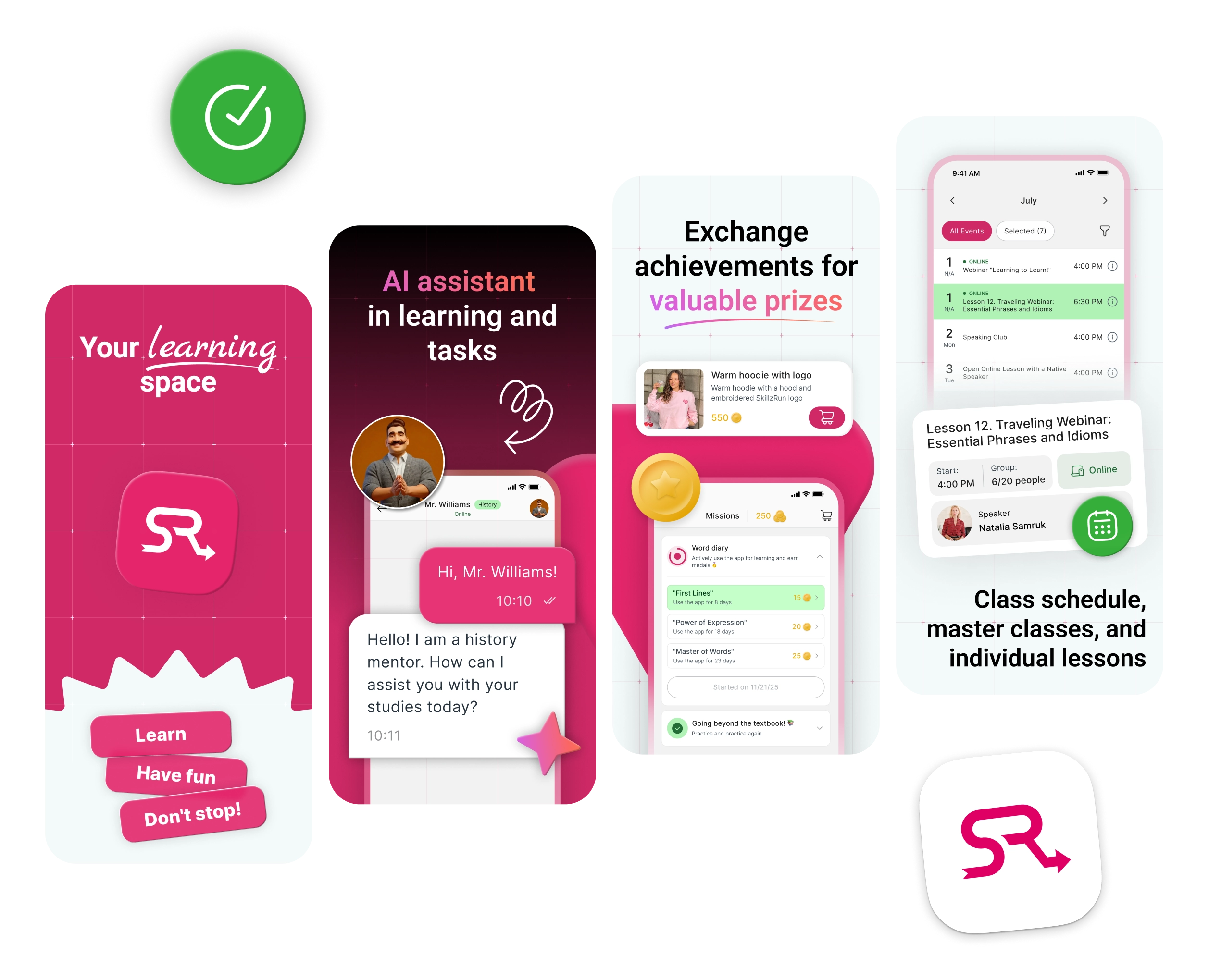 LMS case study cover — Skillzrun mobile app redesign